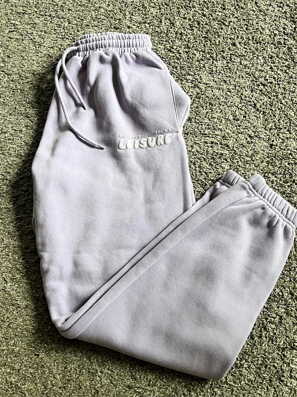 White Fox Lavender Sweatpants Size XS